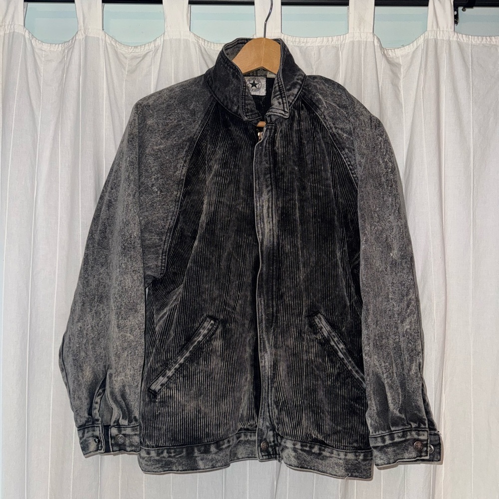 Men's Desperado vintage Black Washed Corduroy Jacket